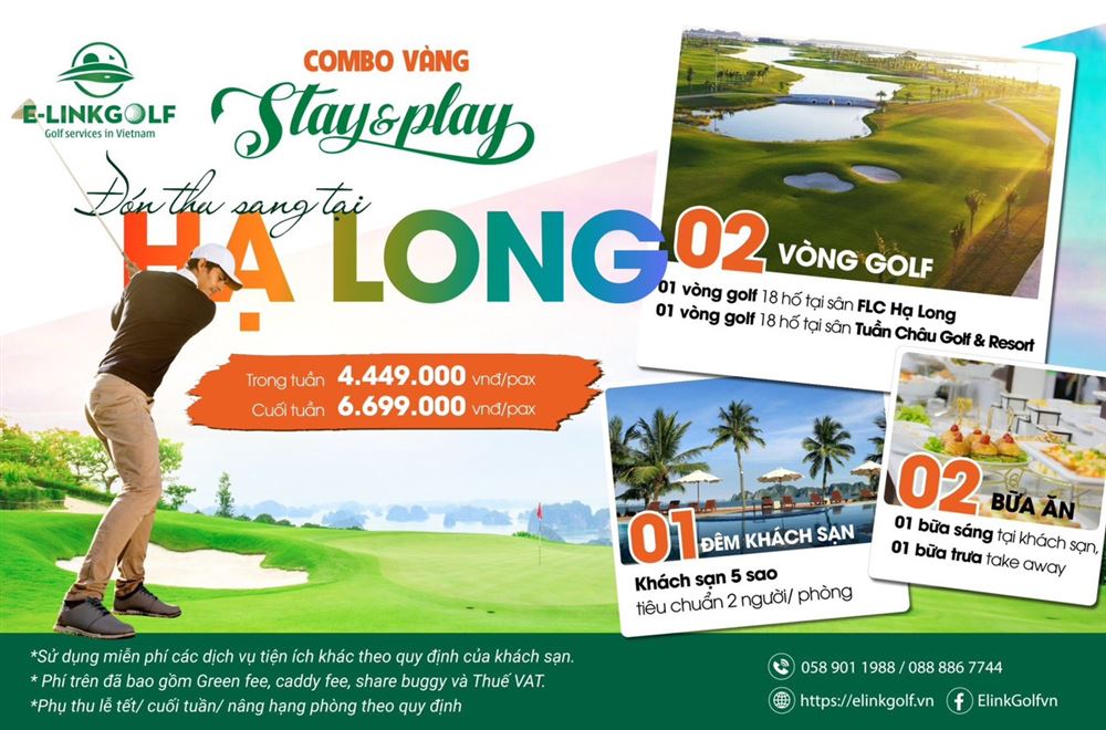 Combo mùa thu chơi golf tại Hạ Long giá hấp dẫn