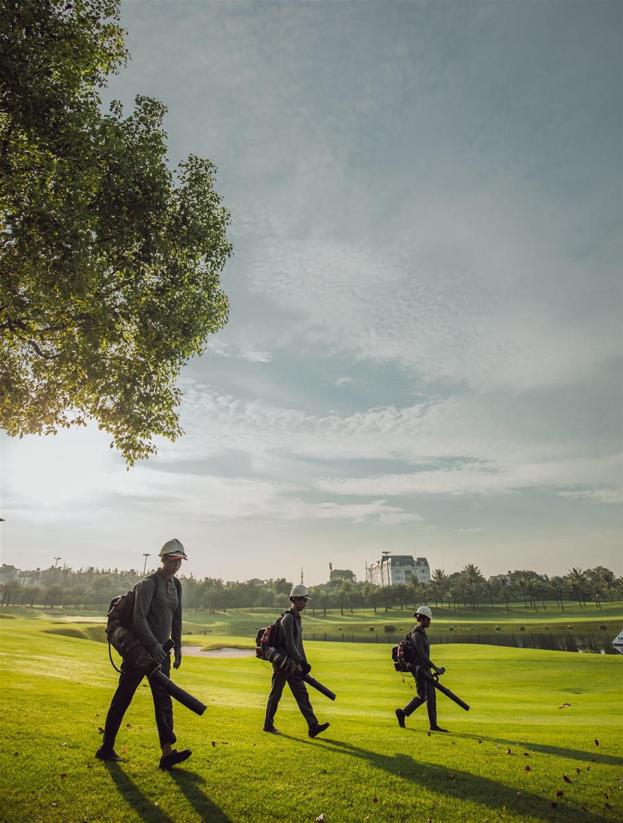 Vệ sinh sân golf