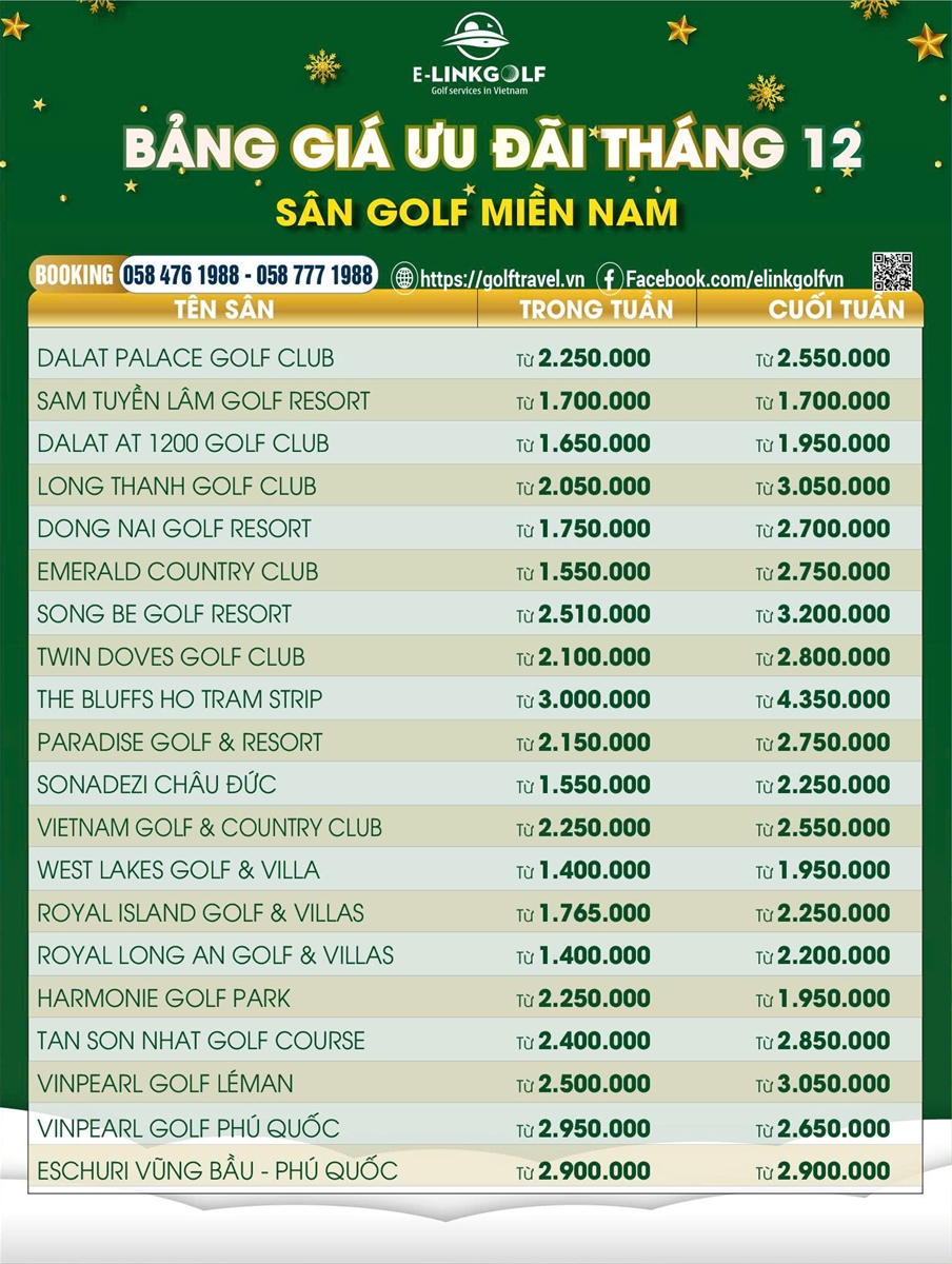 gia san golf mien nam