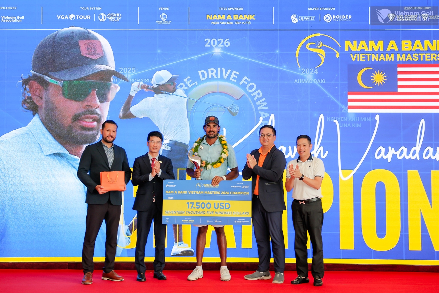 Khavish Varadan vô địch Nam A Bank Vietnam Masters 2026