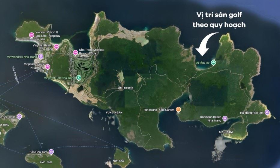 sân golf Bãi Tre đẳng cấp 6 sao tại Nha Trang