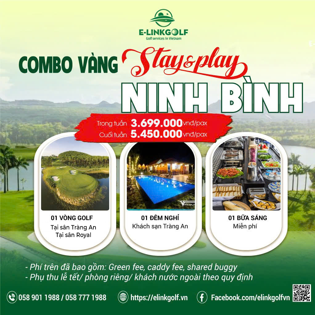 combo golf tour ninh binh
